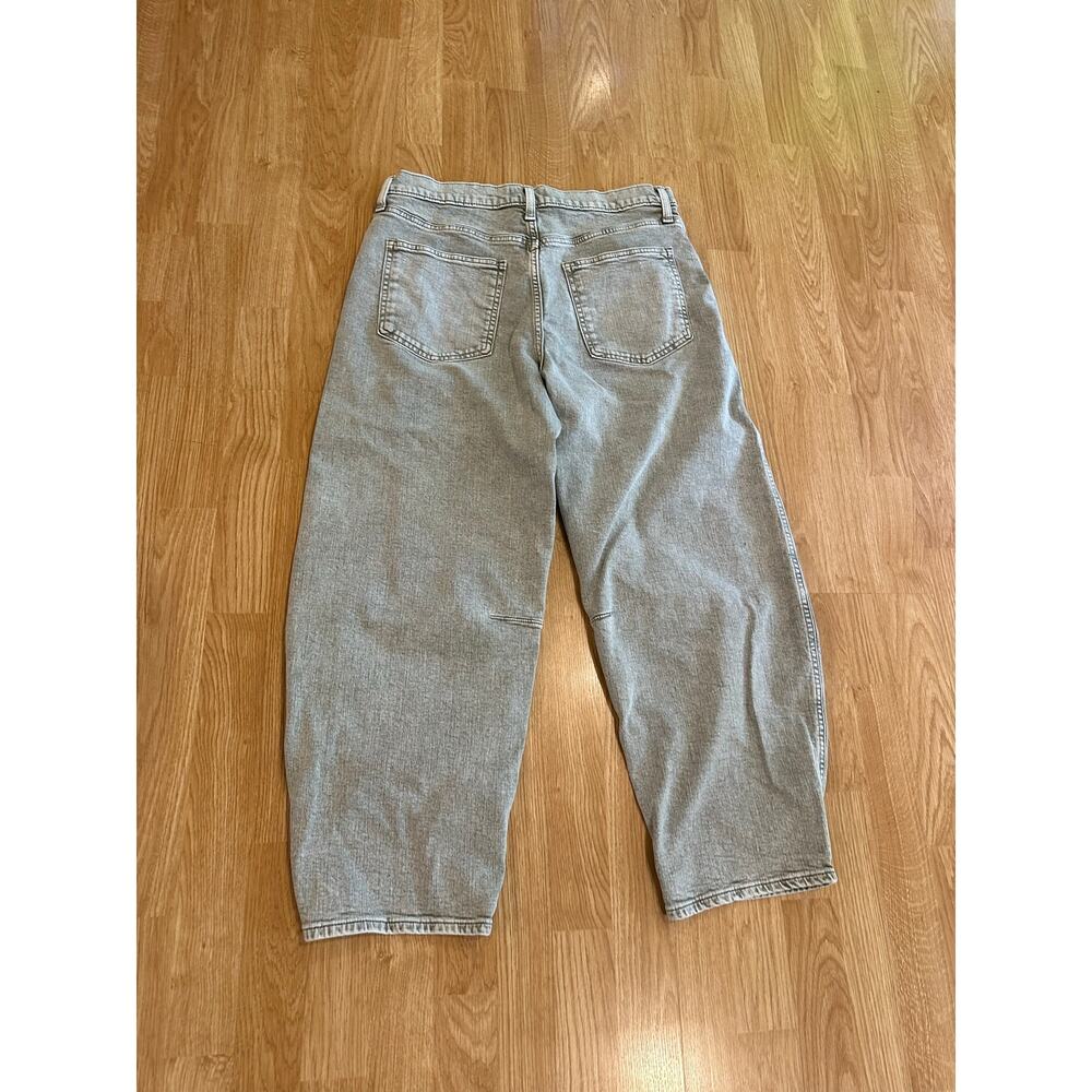GAP High Rise Barrel Jeans, Size 12 - Picture 6 of 9